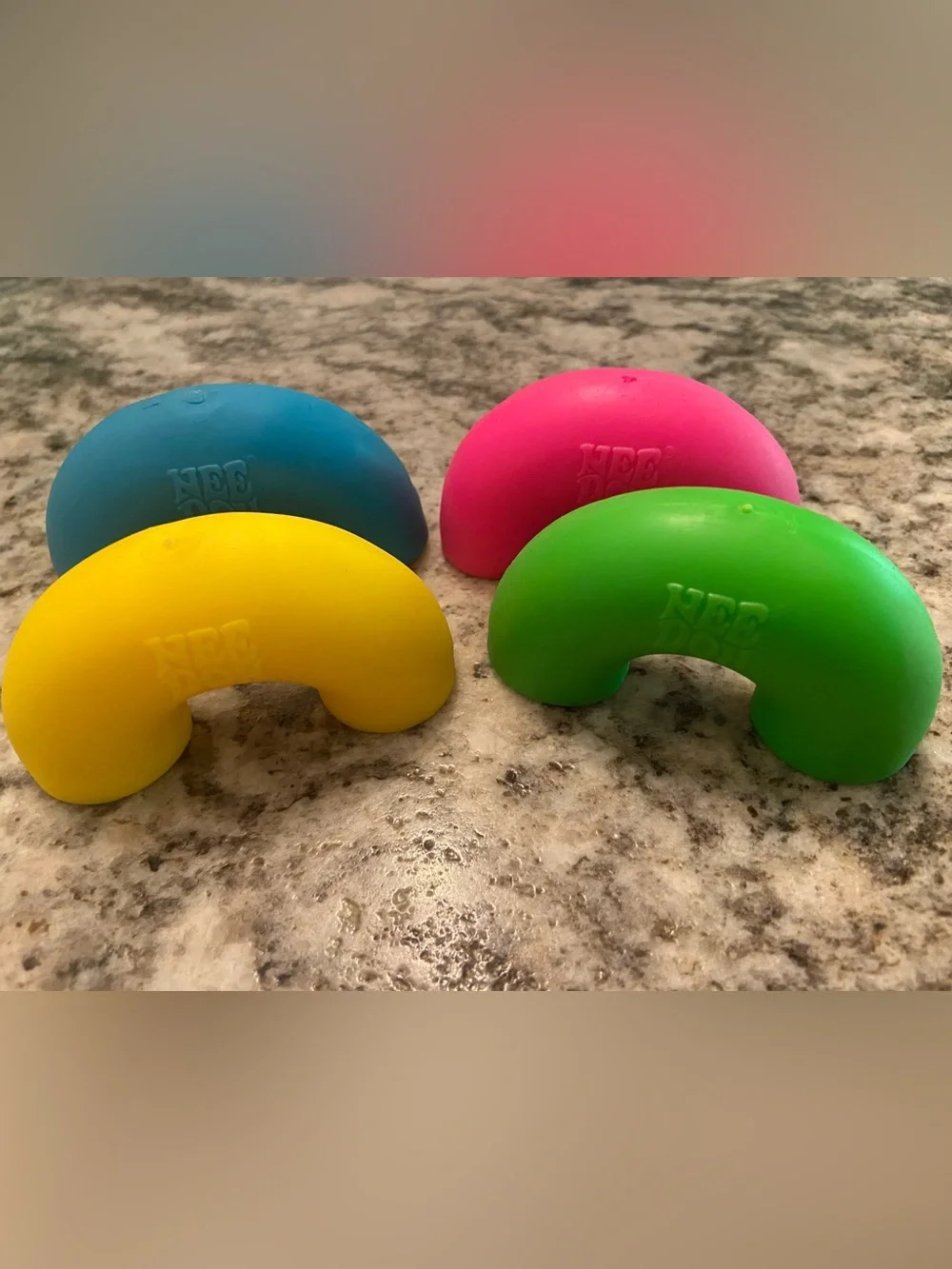 NeedDoh Mac n' Squeeze Sensory Putty - Pink, Blue, yellow, green